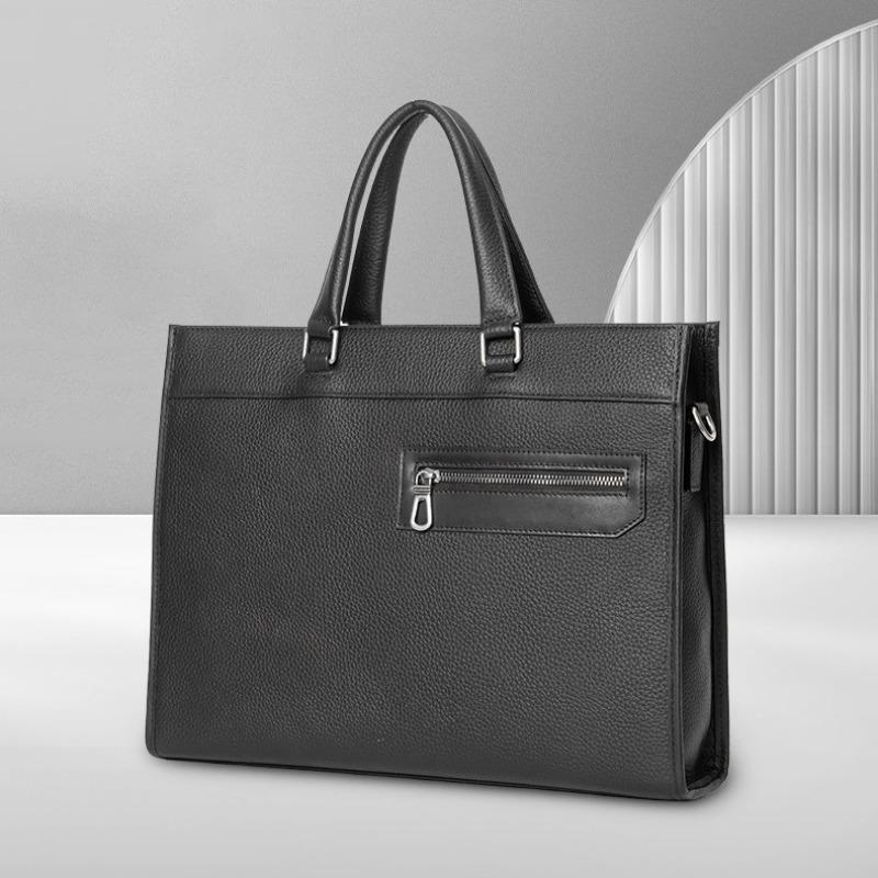 Crossbody Bag Genuine Leather Business Briefcase Men's Casual Handbag