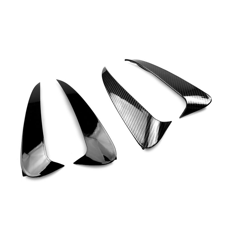 2PCS/Set Car Rear Bumper Canard Air Knife Vent Splitter Trim Decorative ABS For Mercedes Benz C-Class Coupe C205 2015-