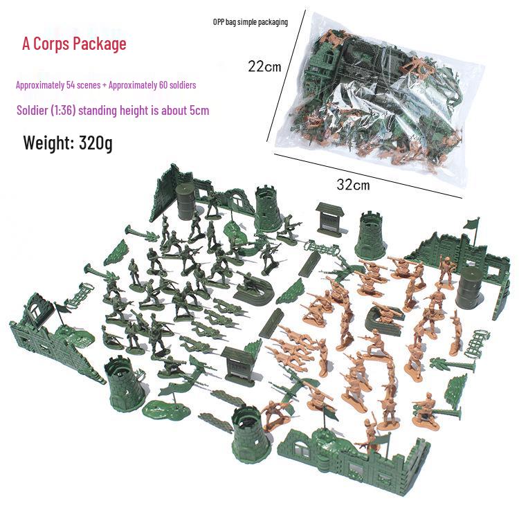 Children s Military Soldier Battle Set with Sandbox Model