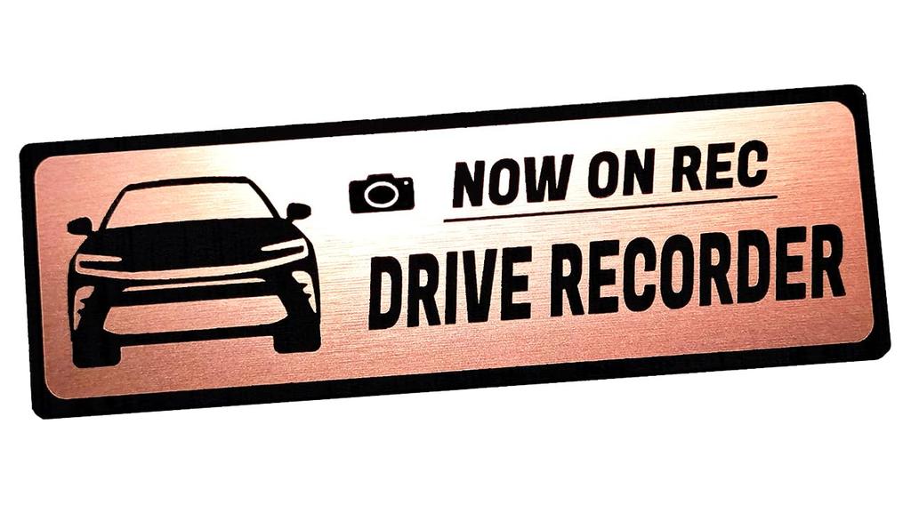 Honami Works Emblem Dash Cam Sticker for New Crown Sport S30 Series and 36 Series Vehicles with Dash Cams (Pink Gold)