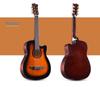 Red Cotton zs-1 38" Beginner Folk Guitar - Wooden Steel String for Boys & Girls
