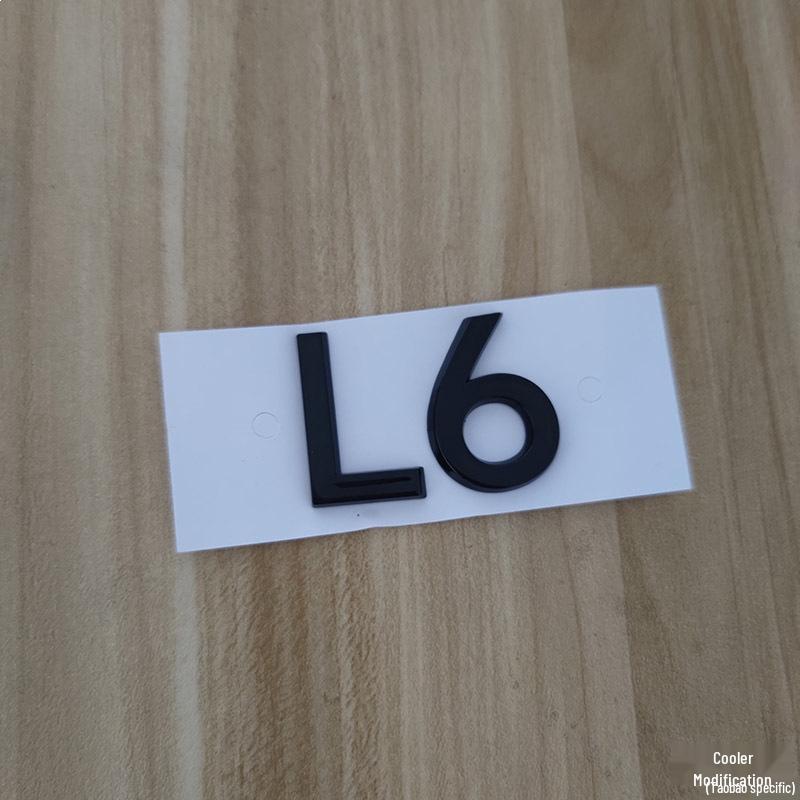 Ideal L9-L6 Black Hood and Tailgate Emblem/Lettering Sticker Set