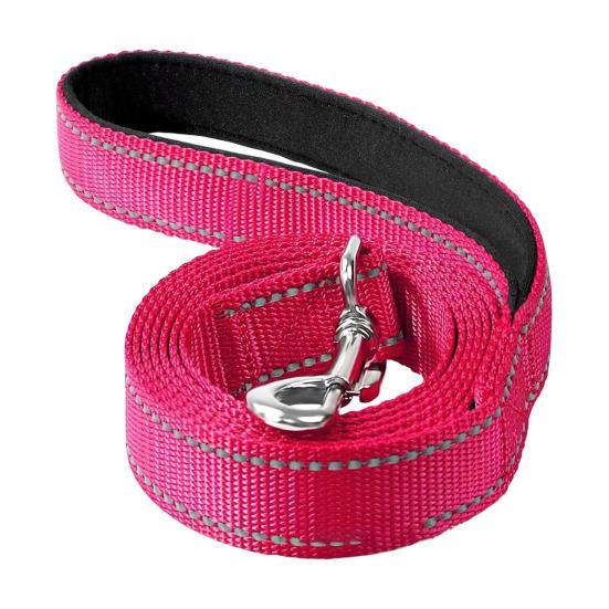 Büyük Orta Köpekler İçin Ağır Hizmet Köpek Tasması Yansıtıcı Naylon Evcil Hayvan Tasması Yumuşak Pedli Saplı Yürüyüş Eğitim İçin