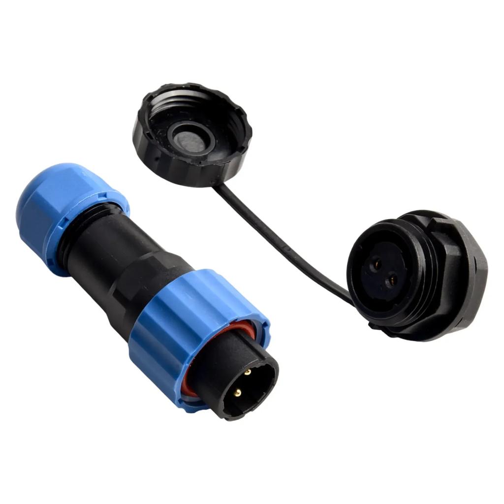 SP16 Panel IP68 2/4pin Waterproof Connector Socket Circular Connector Panel Mount Wire Cable Connector