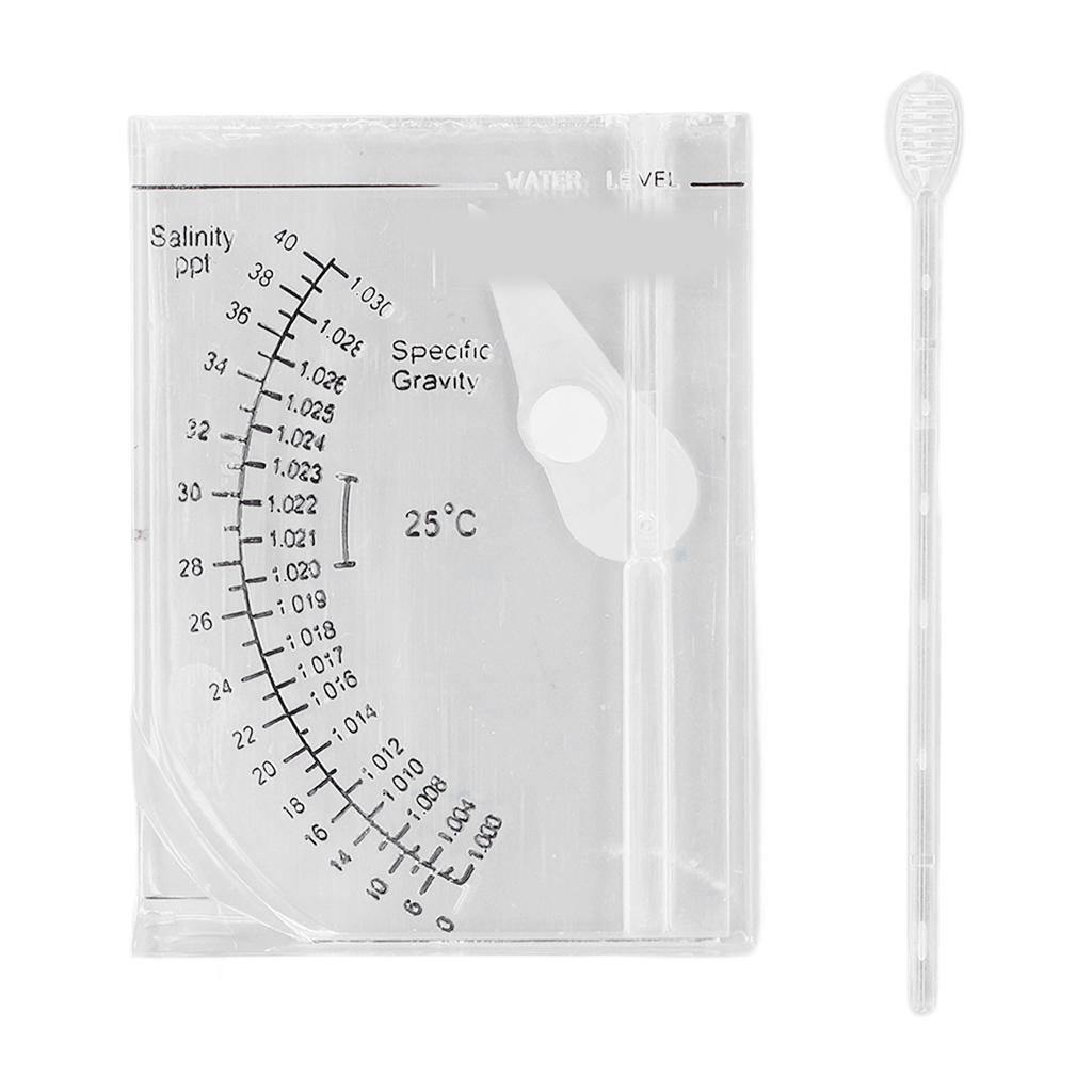 Aquarium Salinity Tester Accurate Aquarium Hydrometer for Fish Tank Seawater Specific Gravity and Salinity