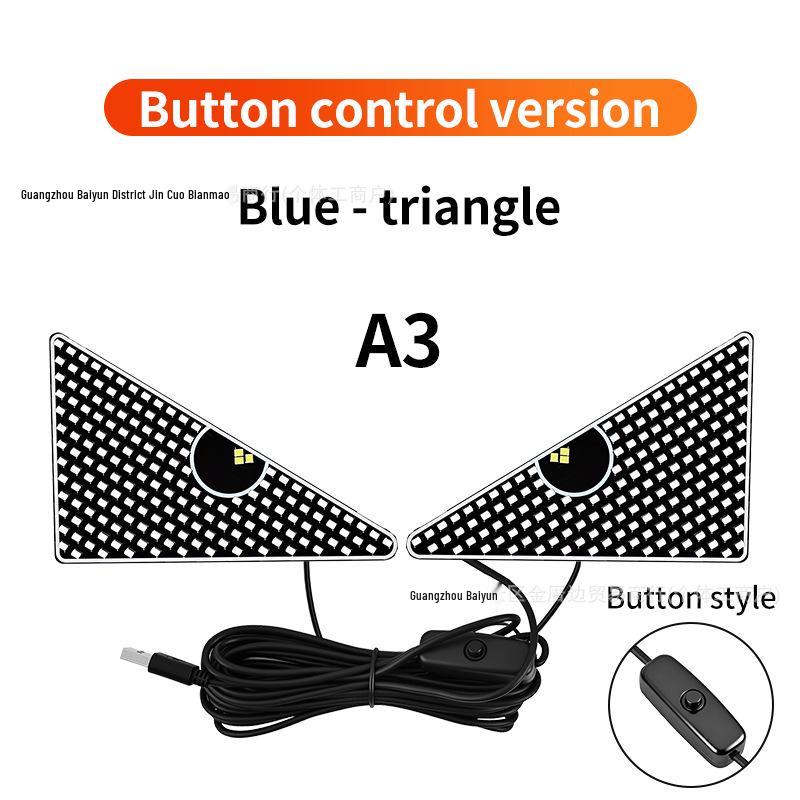 Cross-Border LED Rear Windshield Expression Light with Remote Control