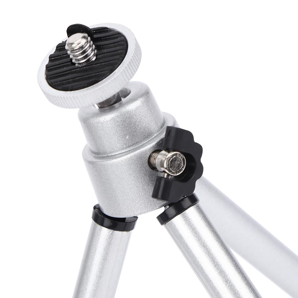 3PCS Aluminium Alloy Silver Stoving Varnish Mini Anti Shake Telescope Tripod