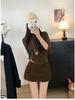 Women's Versatile Woolen Skirt Pants with Side Zipper - Stylish, Slimming, Two-Wear Design for Spring, Autumn, and Winter