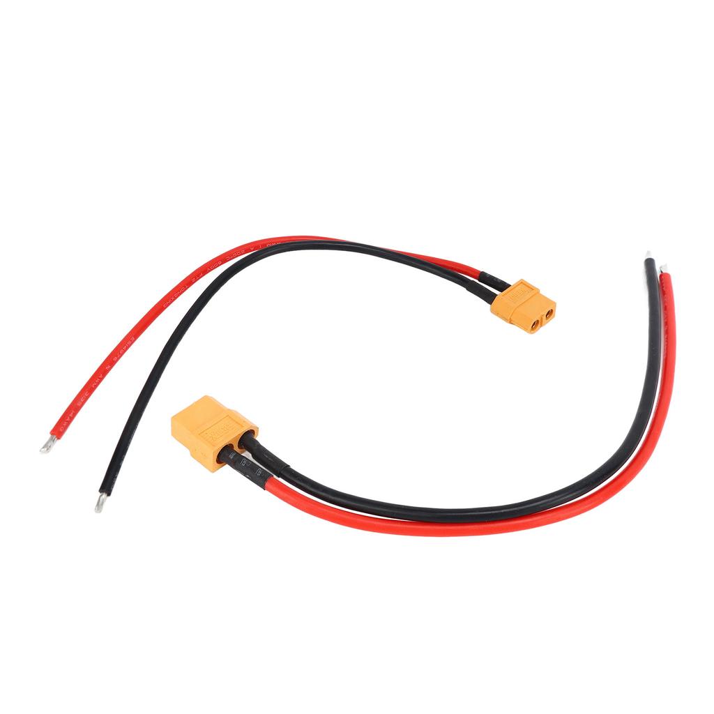 2PCS Power Adapter Cable Silicone AWM14 XT60 Male Head Fireproof Power Converter Cord for Electric