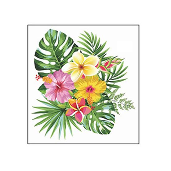 

Тропические листья Цветок Наклейка на унитаз Съемная Самоклеящаяся Водонепроницаемая ПВХ Гостиная