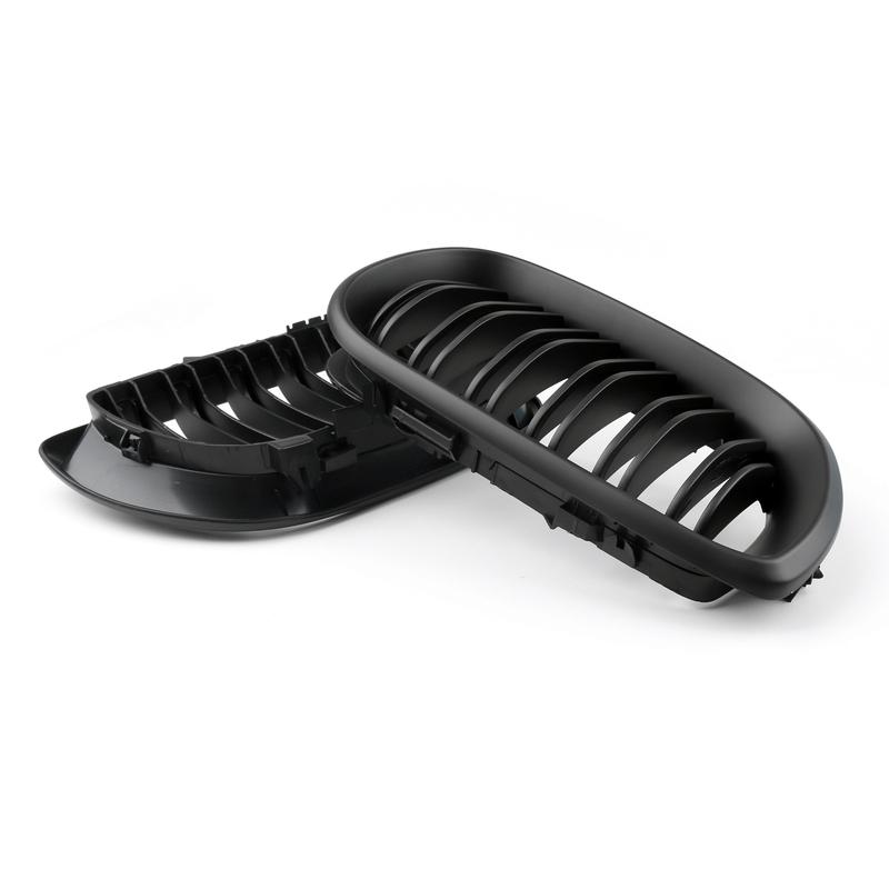 Artudatech Front Kidney Hood Grille Grill For BMW E46 3 Series 4 Door 2002-2005 Matte Black Car Accessories