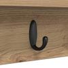 Wall Mounted Nightstand Artisan Oak Finish 80 x 10.5 x 18 cm