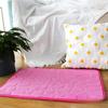 Coral Fleece Cobblestone Embossed Bath Mats - Absorbent, Simple Solid Color Door Mats