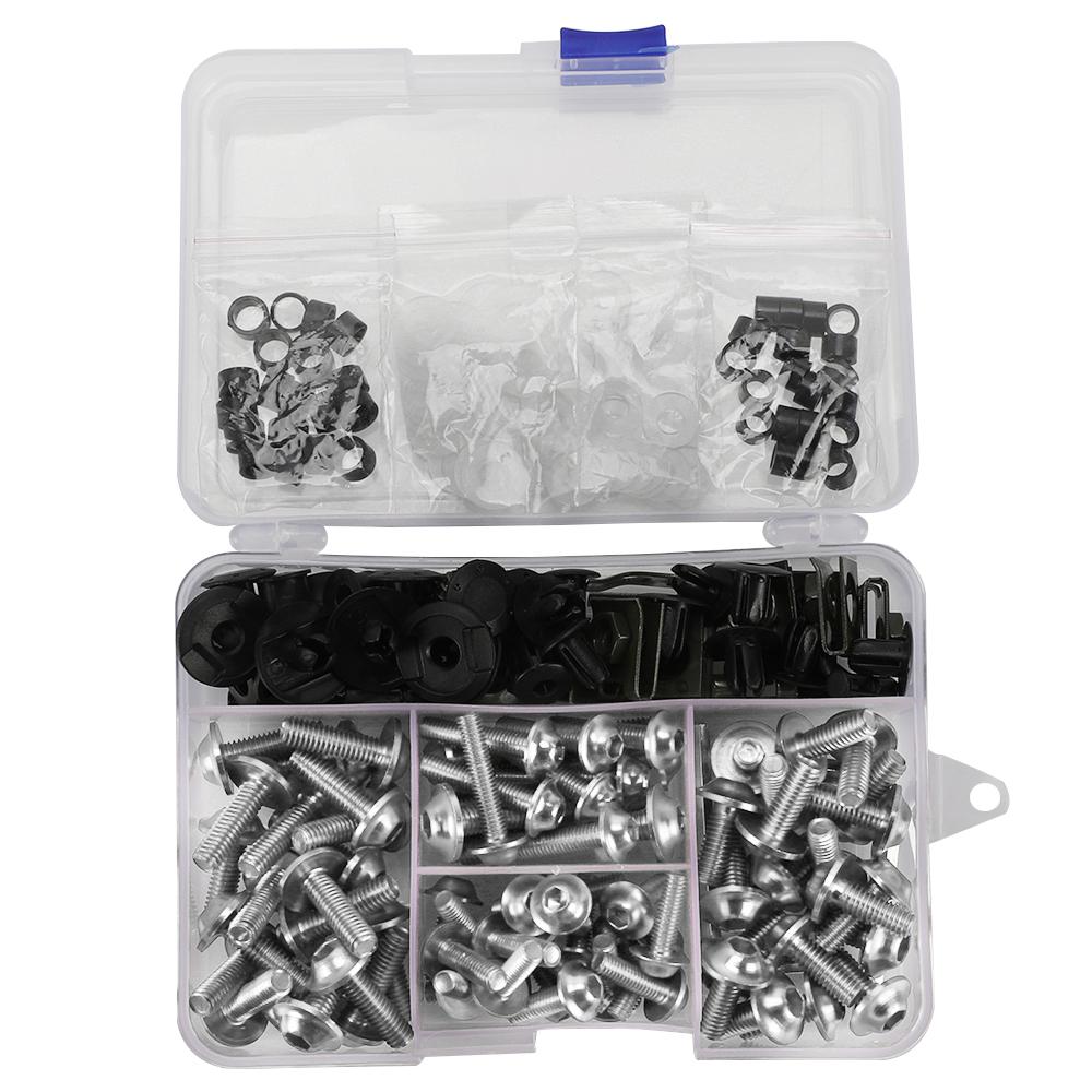 For Kawasaki NINJA 250R 300 ER6 650 ZX6 ZX7 ZX9 ZX10 ZX12 ZX14 Z1000 Z900 Z800 Z750 Z650 Fairing Bolts Fastener Clip Screw Kit