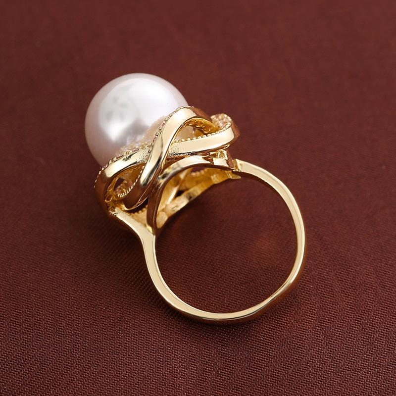 Exquisite Princess Qianjin Layered Bead Open Ring - Versatile Women's Jewelry
