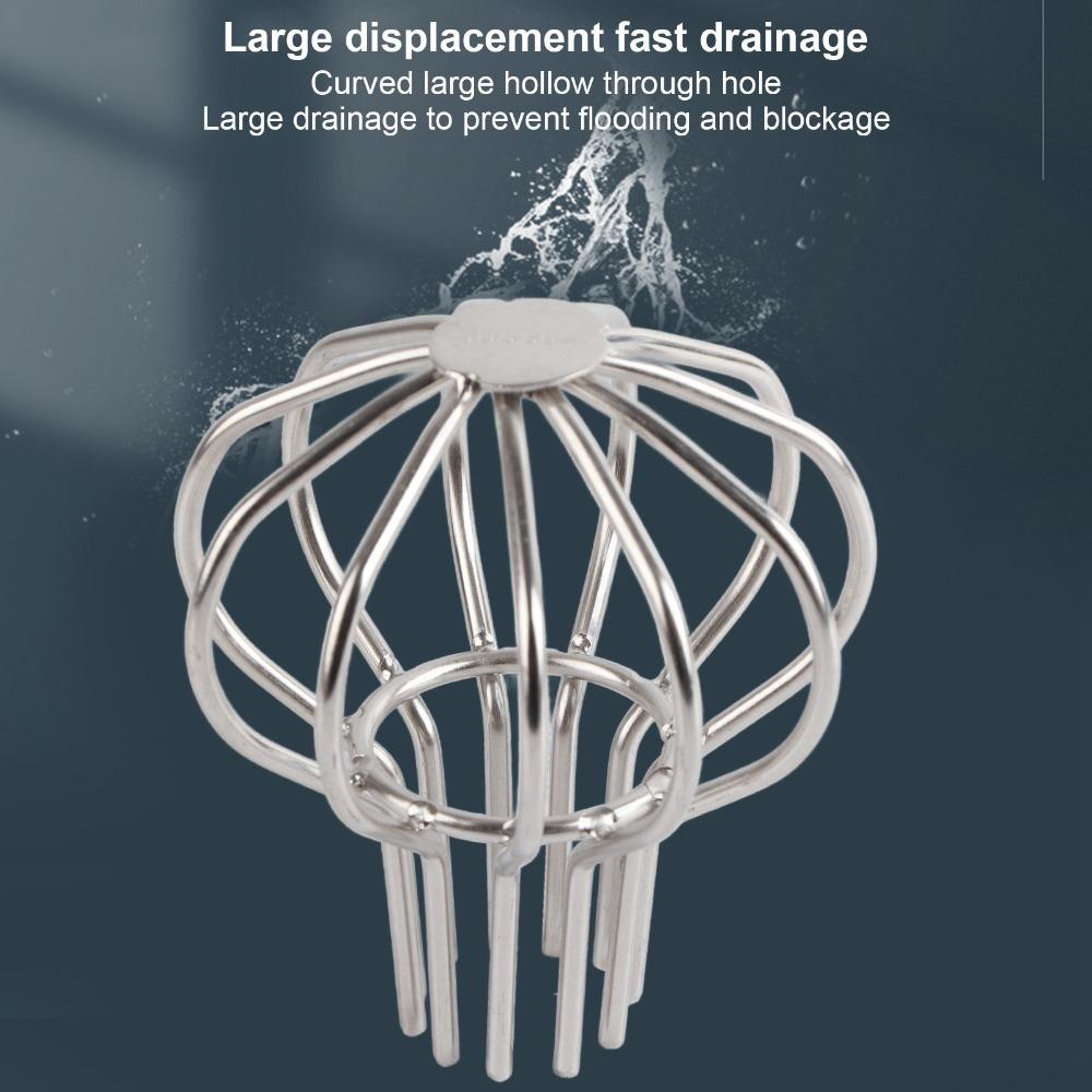 304 Stainless Steel Gutter Guard Strainer Round Line Cap Drainage Gutter Cleaning Tool  Yard
