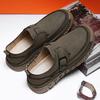 Mode Handgefertigte Leder Herren Slipper Bequeme Herren Freizeit Loafer Rutschfeste Herren Walking Flats Heißer Verkauf Fahrschuhe Mokassins