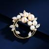 Star Pearl Flower Ring Pin - A Luxurious Design Pearl Brooch with A Light and Exquisite Touch.