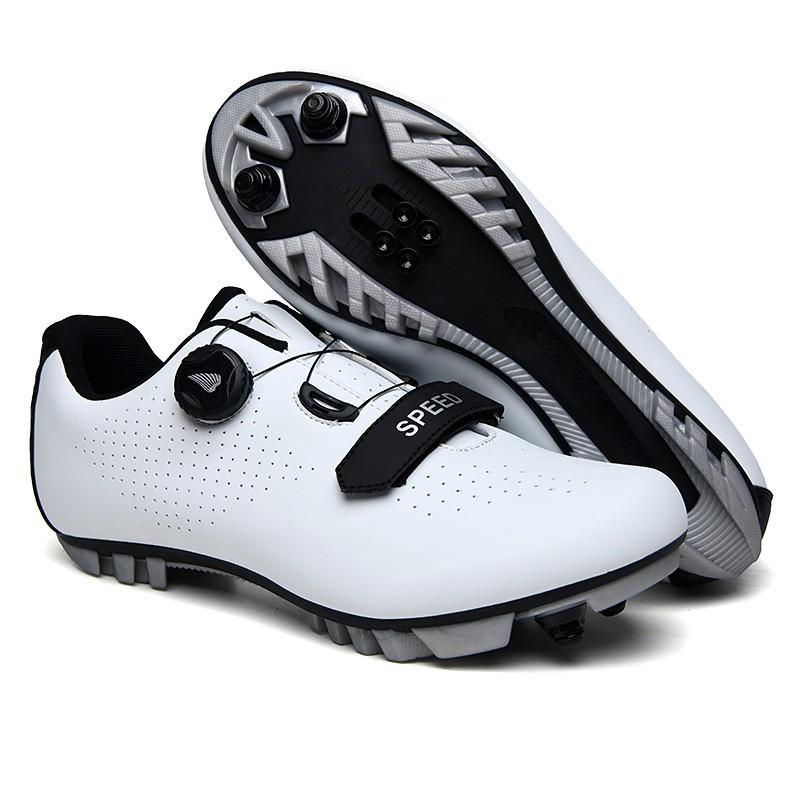 Mens Road Mountain Bike Cycling Shoes Hard Sole Lightweight Pedal Compatible MTB Riding