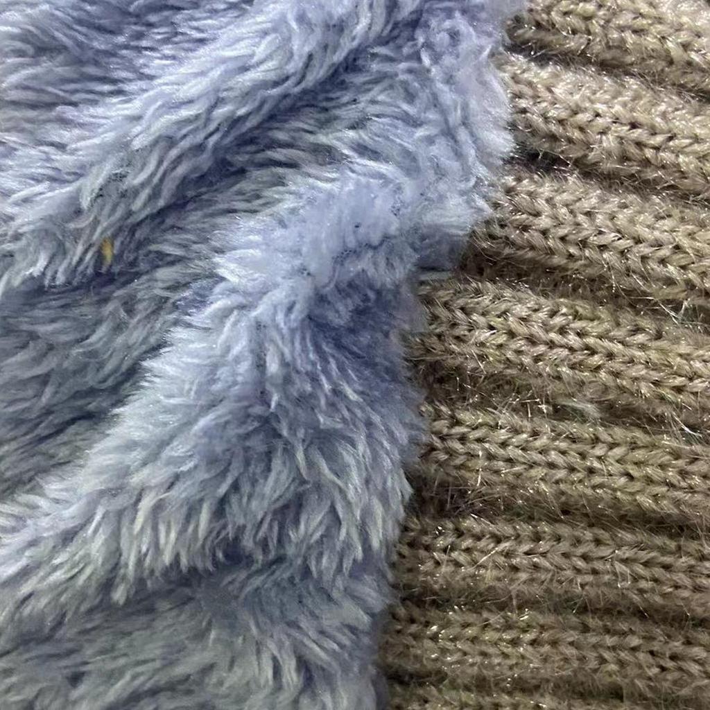 Winter Warm Knitted Thick Scarf Hats for Women Outdoor High Elastic Wind Hat