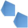 Pool Floor Mat 12 pcs Blue 4.32 m² EVA Foam