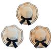 Elegant Bowknot Handmade Straw Hat Beach Style Surprise Gift for Girlfriend