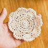 Handmade Crochet Flower Placemat - Cute Single Flower Design, 5g, OPP Bag Package