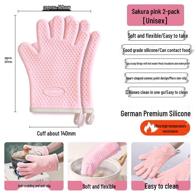 ZISIZ Shark Silicone Heat-Resistant Glove
