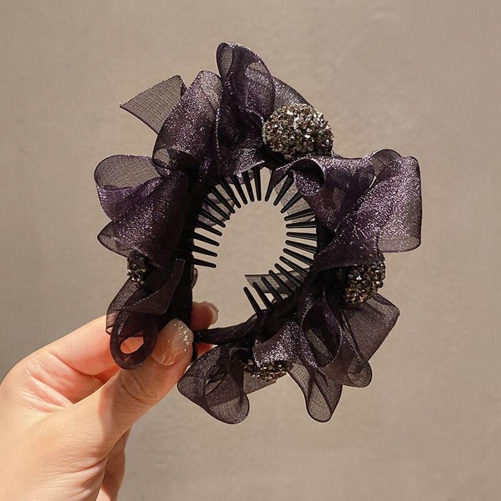 

Hairstyle Tool Hair Tie Korean Style Headwear Bow Hair Clip Bownot Hairpin Female Hair Accessories Small-A
