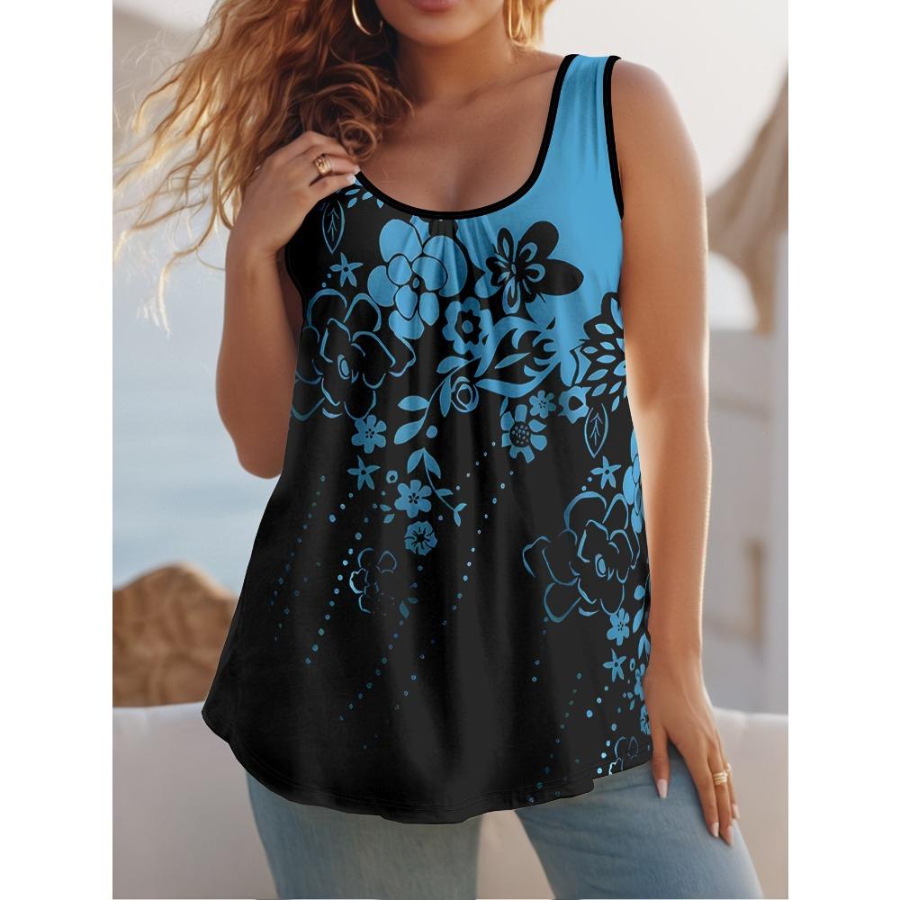 

Large Size Women s Summer Sleeveless 3D Animal Loose Vest Fashionable Comfortable Soft Breathable O Neck Vest 5XL