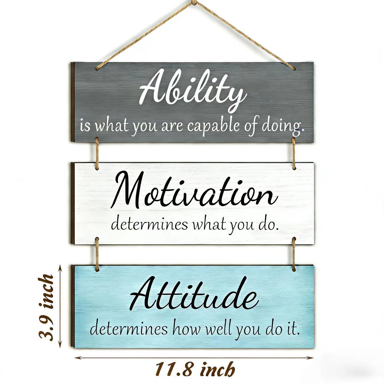 Motivational Wooden Wall Decor: New Cross-Border Hanging Craft Sign