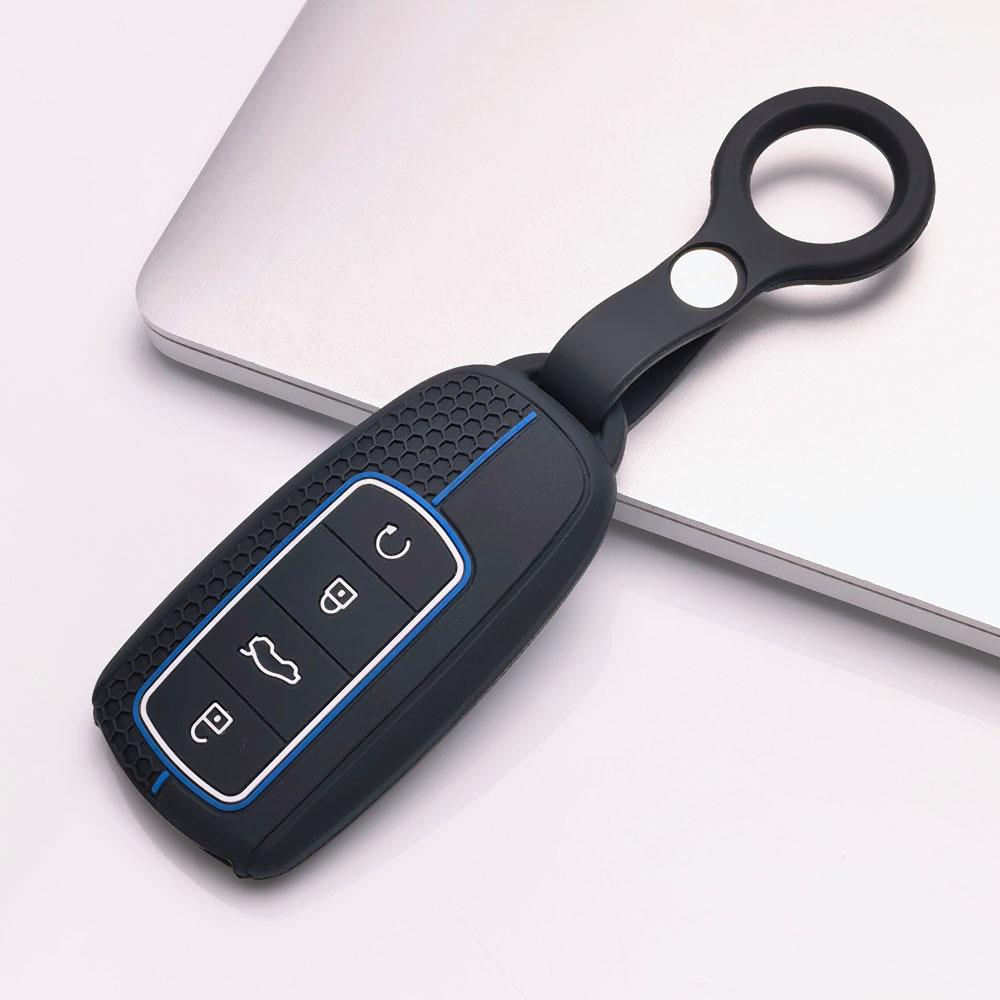 Silicone Key Fob Cover keychain for Chery Tiggo 8 Pro Tiggo 7 Pro Omoda C5 Arrizo 8 for Exeed TXL TX LX VX Anti-Scratch Guard Shockproof