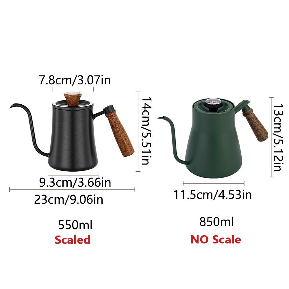 Stainless Steel Goose Neck Coffee Pot 550ml/850ml Hand Brewing Kettle Pour Over Coffee Kettle  Home