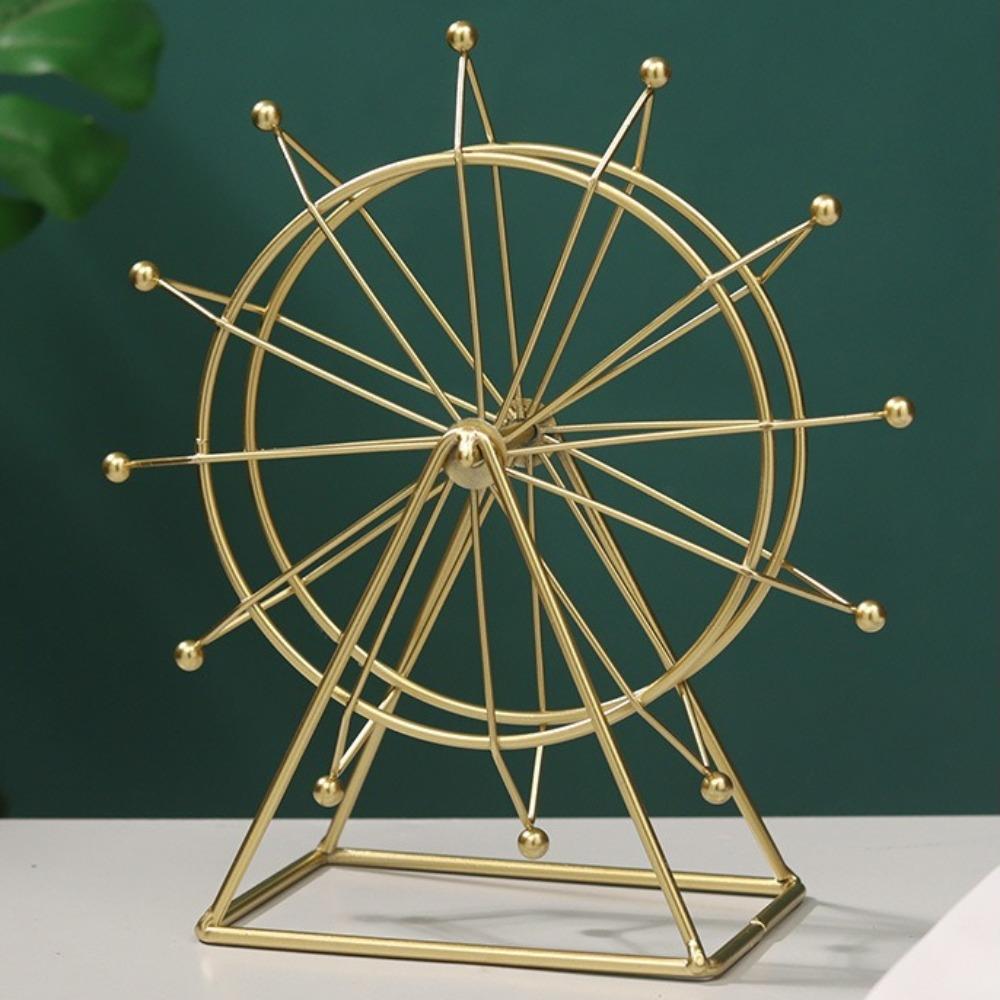 Nordic Iron Ferris Wheel Ornaments Creative Living Room Office Desktop Indoor TV Wine Cabinet Decoration Small Furnishings