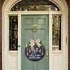 Wooden Welcome Sign Middle Eastern Door Sign Wall Hanging Decoration for Front Door Mantel Wall Moon Festival Decoration