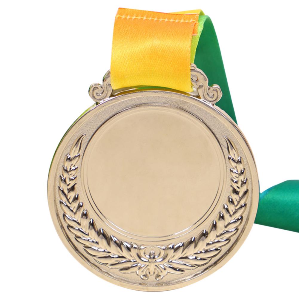 1-10PCS Gold Silver Bronze Winner Medals with Neck Ribbon Golden Winner Awards Medals Football Game Prize School Sports Souveni