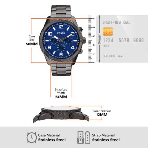 Fossil BROX BQ2798 Men's Gunmetal Watch