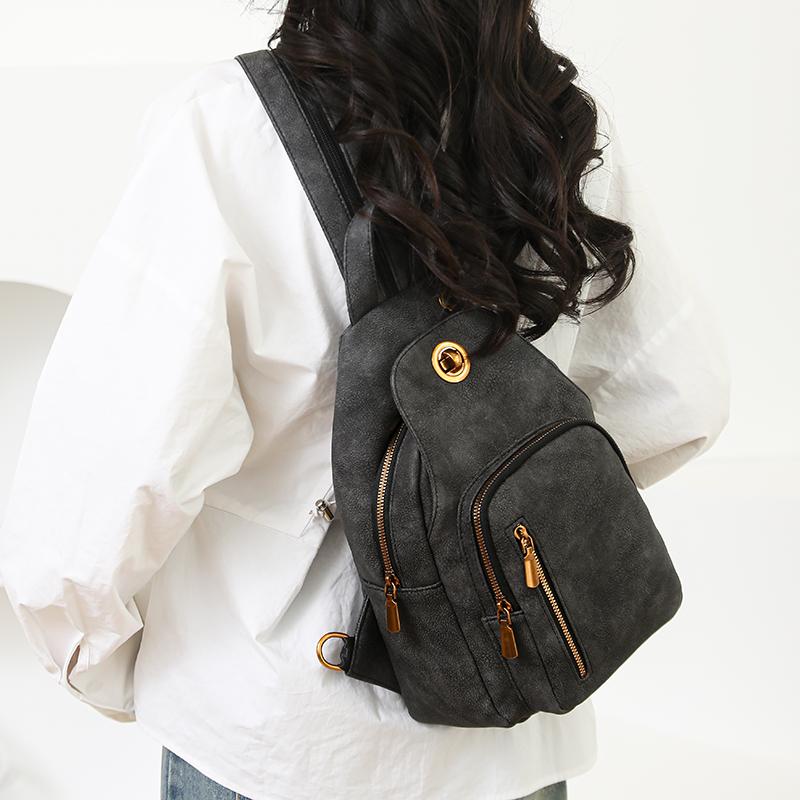 Waterproof Women's Lightweight Chest Bag Multifunctional Backpack Travel Bag