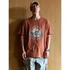 American Vintage Cotton Niche Fashion Brand Print Motorcycle Short Sleeve T-shirt Men's Summer Foreign Trade Men's Cotton T-shirt