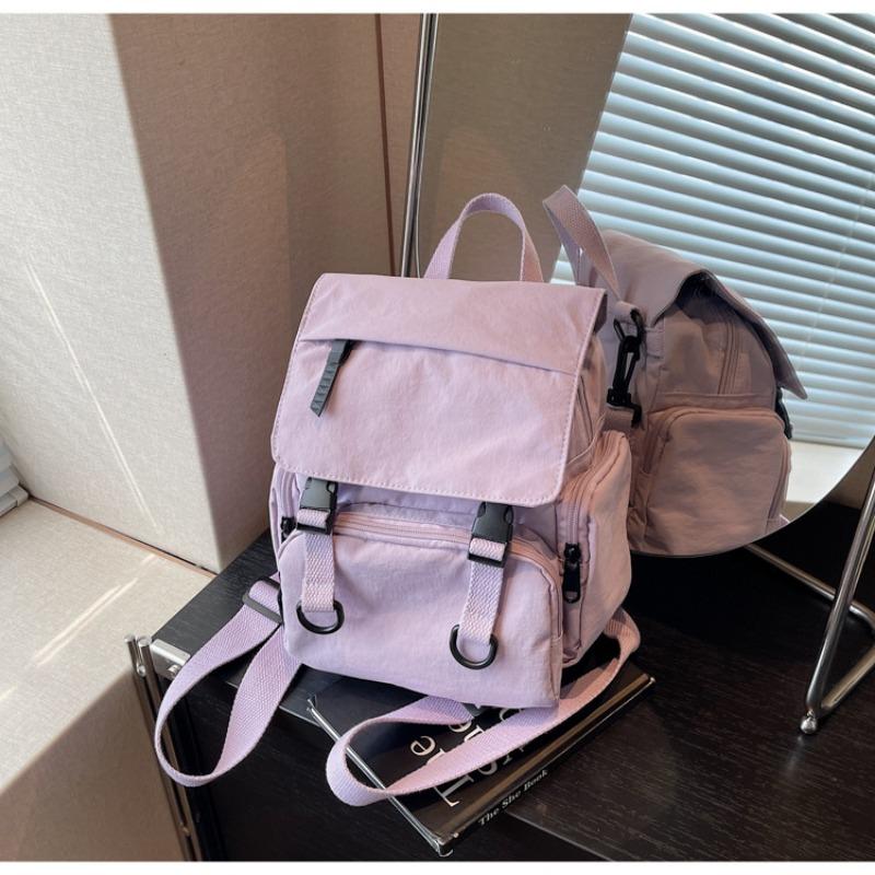 Canvas bag women's large-capacity new summer casual messenger bag multi-functional mountaineering bag backpack