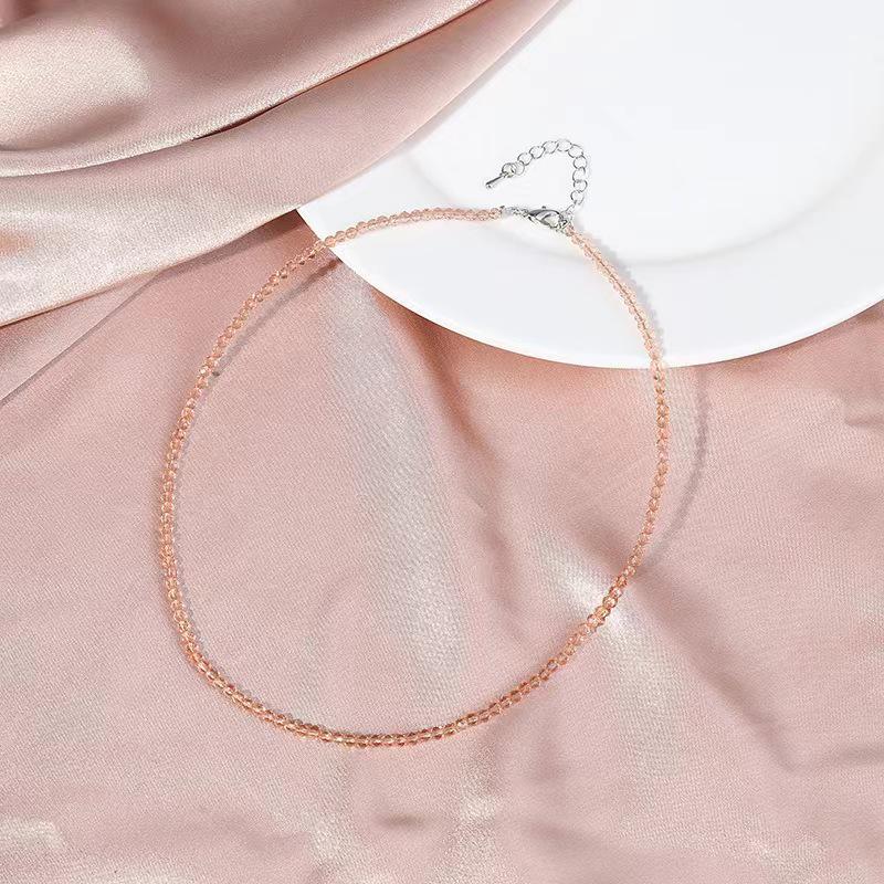 Vícebarevný spinelový náhrdelník pro ženy - Přírodní kámen Křišťálový choker Šperky Personalizované šperky