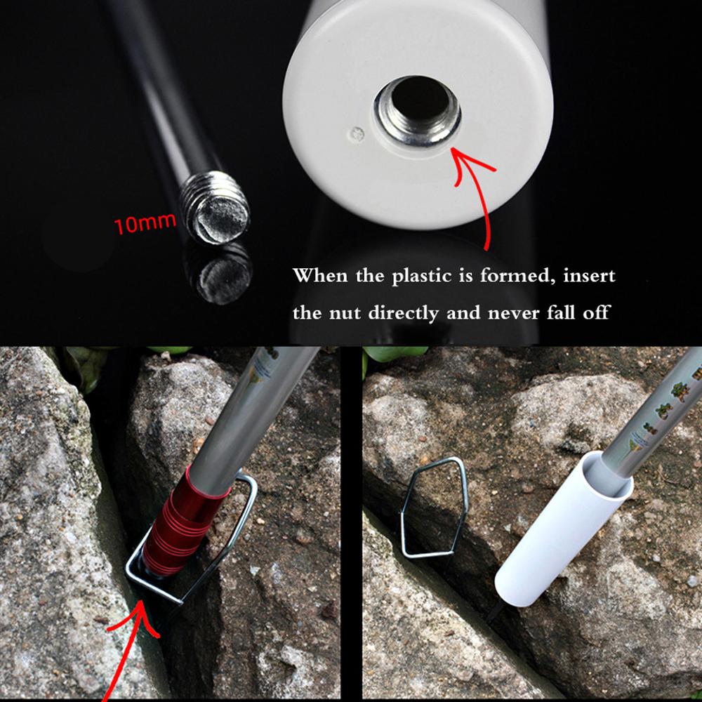 New Free Hands Stainless Steel Fishing Pole Support Stand Bracket Tackle Detachable Rod Holder Rack Plug Ground Sea River Tools