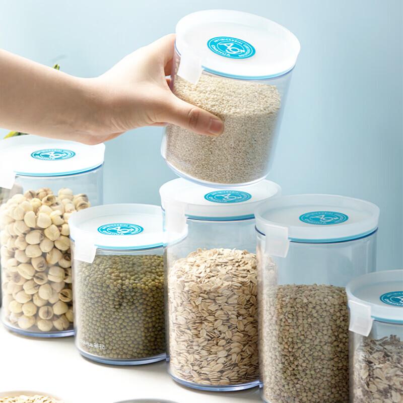 Camellia Food Grade Plastic Grain Storage Jar