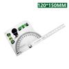 Angle Ruler Protractor Measuring Tools Woodworking Multi-Function Angle Gauge Stainless Steel Industrial Dividing Rule