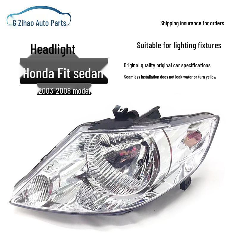 Compatible Headlight Half Assembly for Honda Fit Sedan (2003-2007, GD6)
