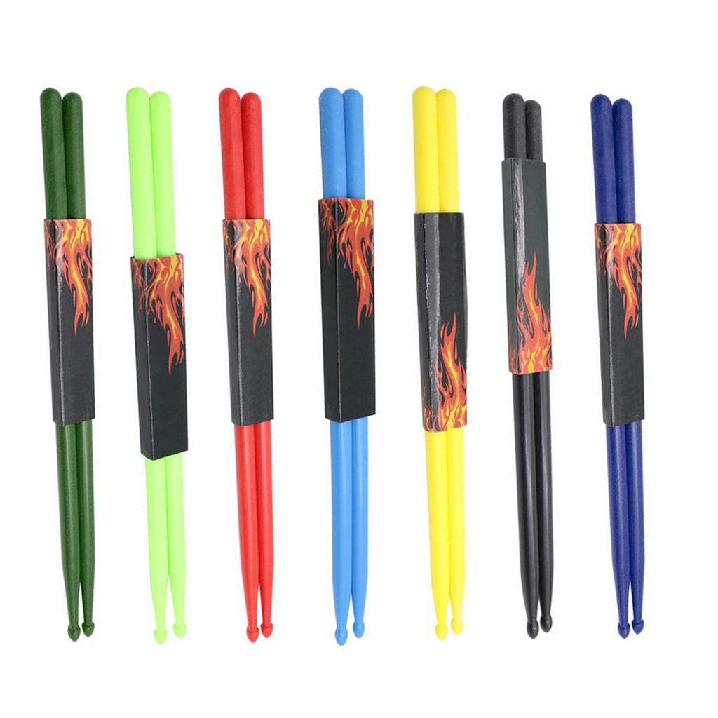 1 Pair Drum Sticks with Non-Slip Handle 5B Nylon Drumsticks for Kids Beginner Musical Instrument Percussion Accessory