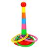 Children's Rainbow Stacking and Ring Toss Game for Parent-Child Interaction