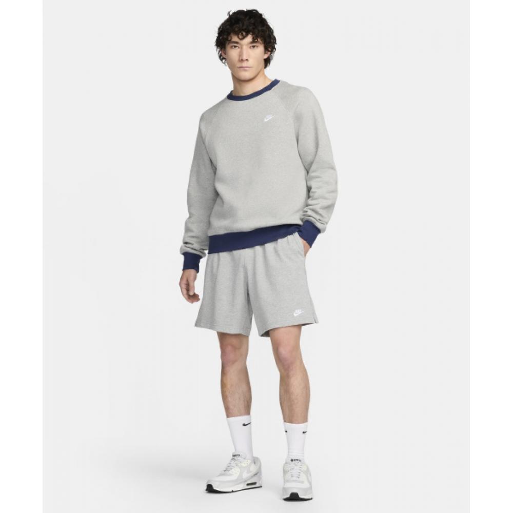 Nike Club Knit Shorts M   Dark Grey Heather White  Fq4361 063