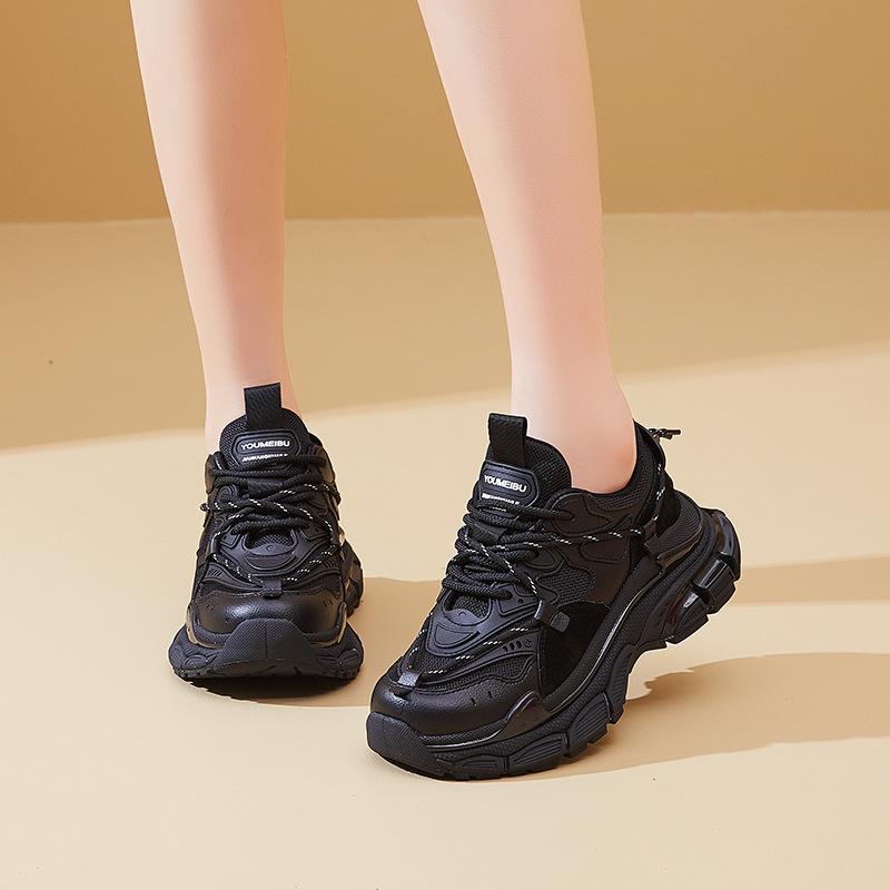 New Dad Shoes for Women, Fashionable Thick-soled Sports Single Shoes