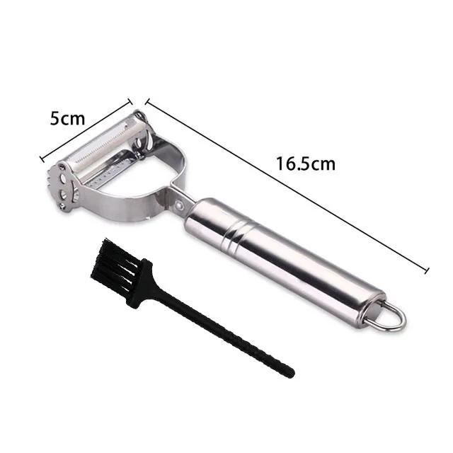 Stainless Steel Multifunction Peeler, Fruit & Vegetable Grater, Julienne Slicer for Potato, Carrot, Cucumber, Kitchen Tool